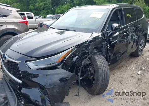 2021 Toyota Highlander Hybrid Xle from USA, damaged, VIN 5TDGBRCH6MS526067